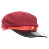 Comme Des Garçons Comme Des Garcons Red Wool Blend Pvc Officer Hat In Red