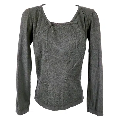 Pre-owned Comme Des Garçons Comme Des Garcons Rei Kawakubo Asymmetric Lumps Light Wool Fitted Blouse 1994 In Black