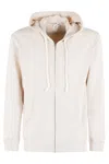 Comme Des Garçons Relaxed-fit Nude Hoodie With Full Zip In White