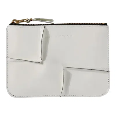 Comme Des Garçons Reversed Hem Small Pouch In White