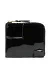 Comme Des Garçons Reversed Hem Wallet In Schwarz
