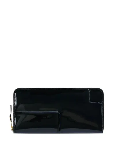 Comme Des Garçons Classic Reversed-zip Wallet In Black