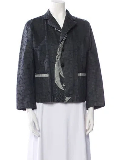 Pre-owned Comme Des Garçons Robe De Chambre Vintage 2002 Denim Jacket In Blue