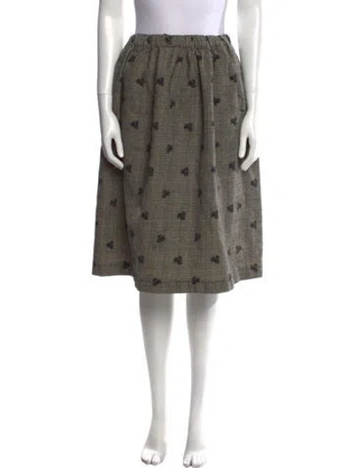 Pre-owned Comme Des Garçons Robe De Chambre Vintage Midi Length Skirt In Gray