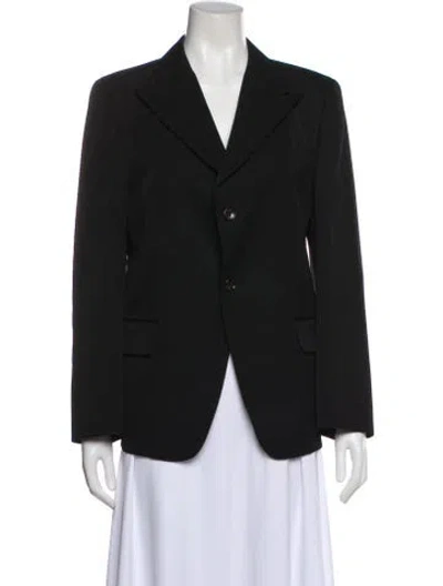 Pre-owned Comme Des Garçons Robe De Chambre Wool Blazer In Gray