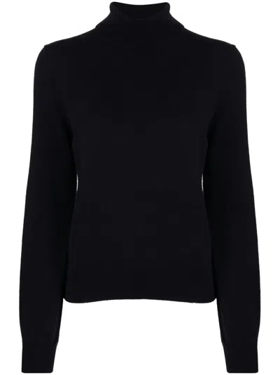 Comme Des Garçons Roll-neck Cashmere Jumper In Blue