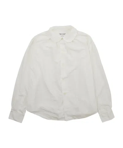 Comme Des Garçons Round Collar Shirt White