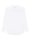 Comme Des Garçons Round-collar Shirt In White