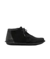 Comme Des Garçons Round-head Short Boots In Black