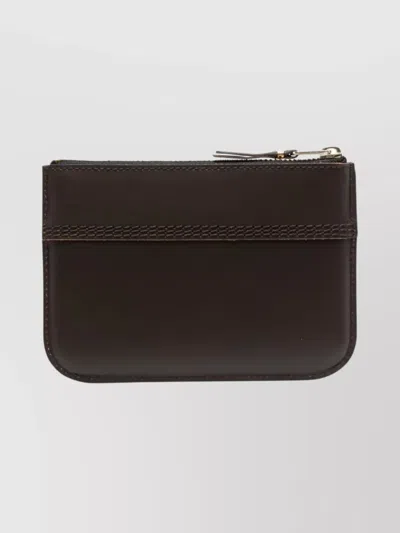 Comme Des Garçons Round Leather Coin Pouch Zip
