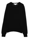 Comme Des Garçons Round-neck Long-sleeve Sweater In Black