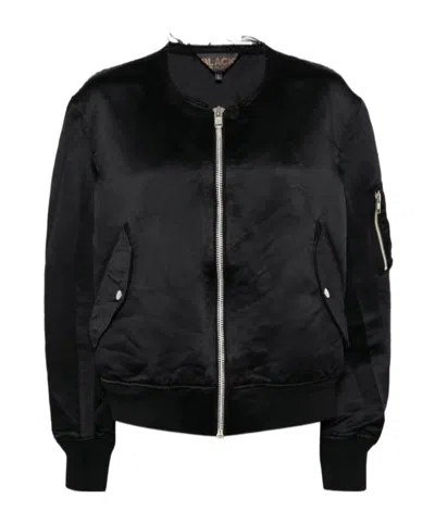 Comme Des Garçons Round-neck Long-sleeved Casual Jacket In Black