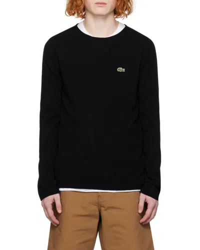 Comme Des Garçons Round-neck Long-sleeved Sweater In Black