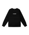 Comme Des Garçons Round Neck Long-sleeved Sweatshirt In Black