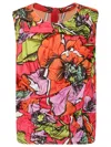 Comme Des Garçons Sleeveless Crew-neck Top In Red