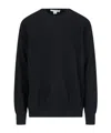 Comme Des Garçons Round Neck Sweater In Black