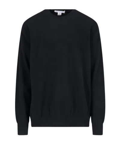 Comme Des Garçons Round Neck Sweater In Black