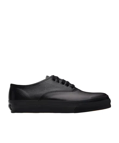 COMME DES GARÇONS ROUND-TOE LOW-TOP CASUAL SNEAKERS