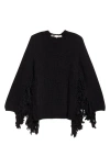 Comme Des Garçons Sleeveless Top Featuring Fringe Detailing In Black