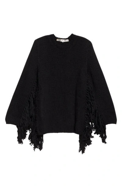 COMME DES GARÇONS COMME DES GARÇONS ROVING FRINGE WOOL JERSEY SWEATER