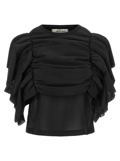 Comme Des Garçons Comme Des Garcons Ruffled Architectural Blouse In Black
