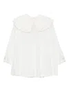 Comme Des Garçons Ruffled Blouse In White
