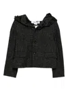 Comme Des Garçons Ruffled Jacket In Black
