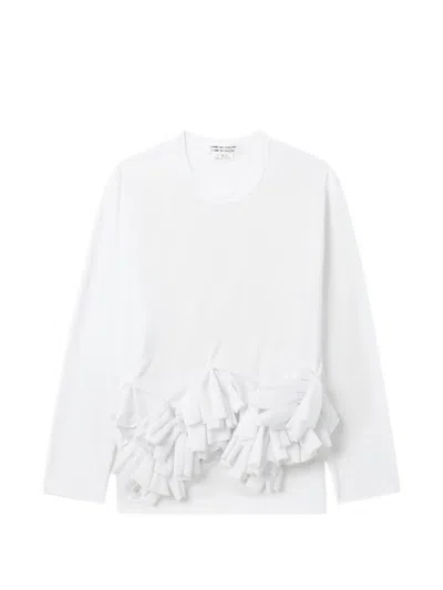 COMME DES GARÇONS RUFFLED LONG-SLEEVE TOP