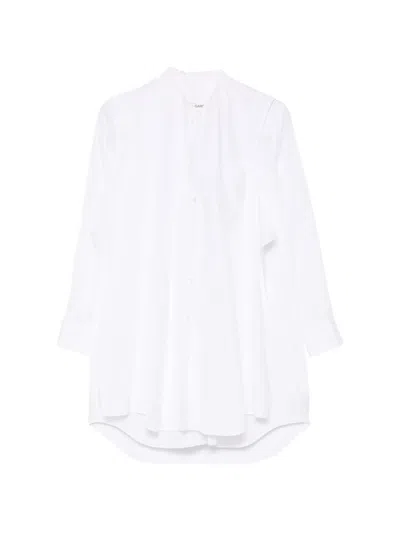 Comme Des Garçons Ruffled Panel-detail Shirt In White