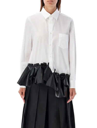 Comme Des Garçons Ruffled Popeline Shirt