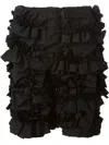 Comme Des Garçons Ruffled Shorts In Black