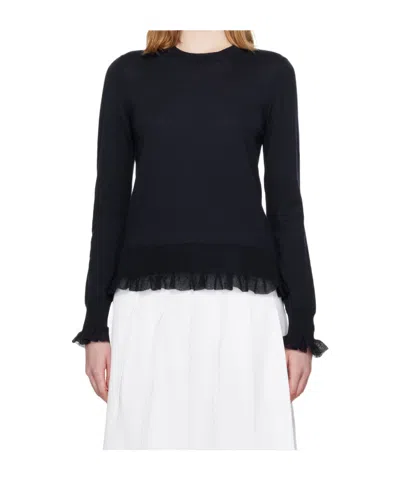 COMME DES GARÇONS RUFFLED SWEATER