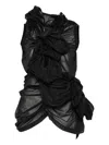 Comme Des Garçons Ruffled Collared Blouse In Black