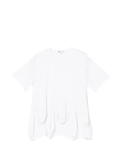 Comme Des Garçons Ruffled T-shirt In Gray