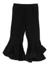 Comme Des Garçons Ruffled Trousers In Black