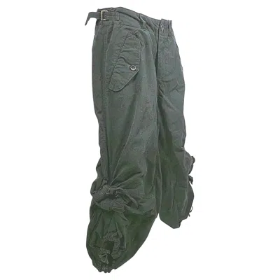 Pre-owned Comme Des Garçons Comme Des Garcons Runway Handtied Distresseddrawstringankle Balloon Pants Ss2003 In Gray