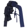 Comme Des Garçons Comme Des Garcons Runway Twist Knot Deconstructed Half Tie Jacket In Blue