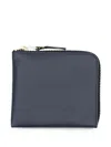 Comme Des Garçons Sa3100 Zip-around Wallet In Blue