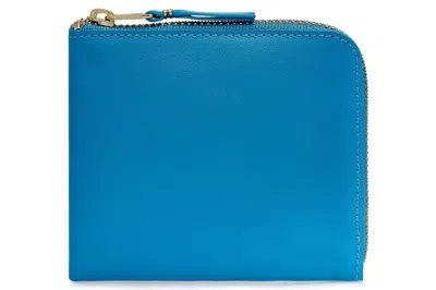 Pre-owned Comme Des Garçons Comme Des Garcons Sa3100c Colour Plain Wallet Blue