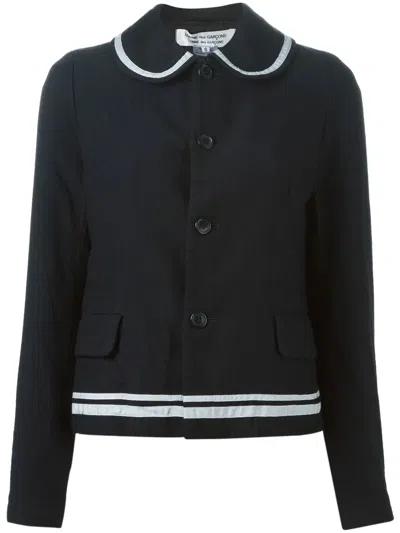 Comme Des Garçons Sailor Collar Jacket In Black