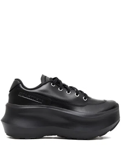 COMME DES GARÇONS SALOMON LEATHER PLATFORM SNEAKERS