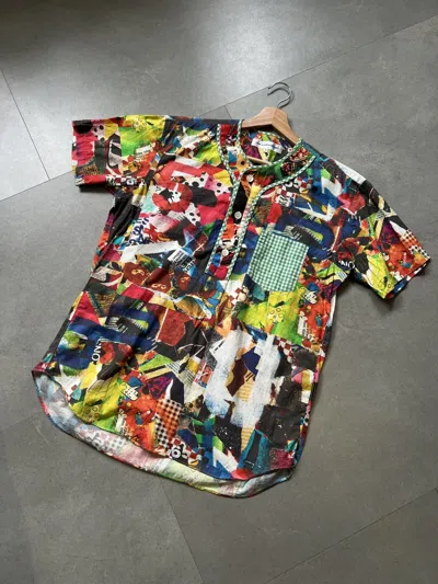 Pre-owned Comme Des Garçons Sample Theseus Chan Comme Des Garcons Shirt Baseball Shirt In Multi