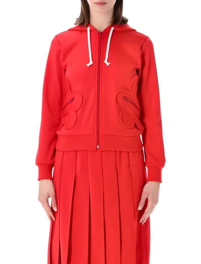 Comme Des Garçons Comme Des Garcons Satin Balloon Mini Dress In Red