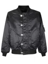 Comme Des Garçons Satin-finish Bomber Jacket In Black