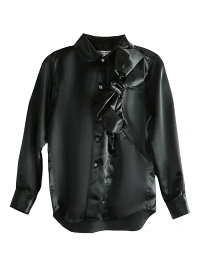 COMME DES GARÇONS SATIN RUFFLED BLOUSE