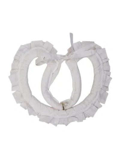 Pre-owned Comme Des Garçons Scarf W/ Tags In White