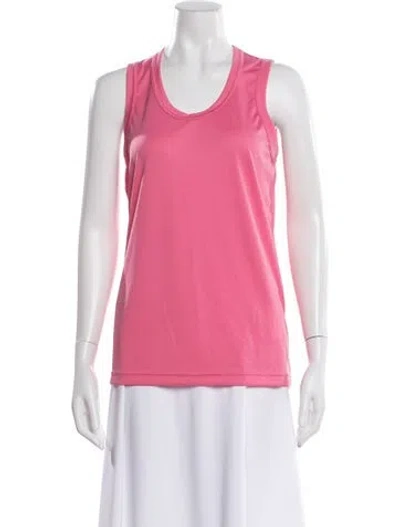 Pre-owned Comme Des Garçons Scoop Neck Sleeveless Top In Pink