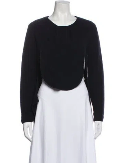 Pre-owned Comme Des Garçons Scoop Neck Sweater In Blue