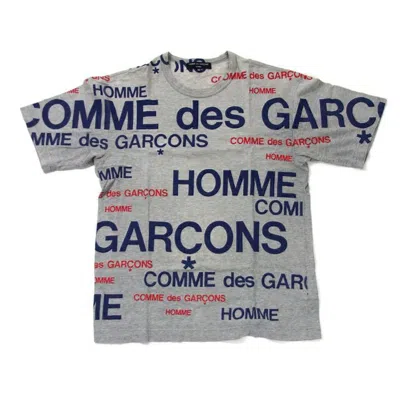 Pre-owned Comme Des Garçons Scripted Logo Tee In Gray