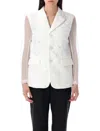 Comme Des Garçons Blazer In White